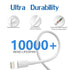 MFi Certified iPad iPhone Charger with 12W Fast Charging Block & 2-Pack 6.6FT USB to Lightning Cables for iPad & iPhone.