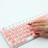 Allinside 70 Raised Silicone Keyboard Stickers for Long Nails, Reusable Self-Adhesive Key Stickers for Comfortable