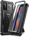 Dexnor Heavy Duty Case for Samsung S20 Plus, Black Shockproof Protective Cover with Built-in Screen Protector and