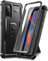 Dexnor Heavy Duty Case for Samsung S20 Plus, Black Shockproof Protective Cover with Built-in Screen Protector and