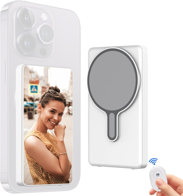 CONNOVA Phone Vlog Selfie Monitor Screen,Magnetic Mount Wireless Connection with Remote Control,1080P Wireless