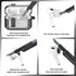 AirPods Pro 2nd Gen Case with Cleaning Kit, Military Hard Case Armor with Lock, for AirPod Gen 2 Charging Case