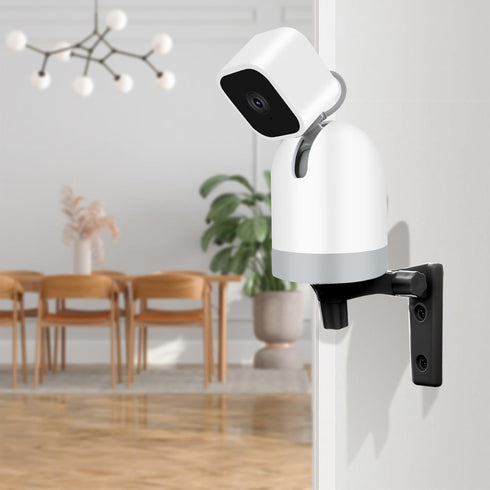 Wall Mount Compatible with Blink Mini Pan-Tilt Camera, WYZE Cam Pan V3 Ceiling Black Mounting, 2 Pack