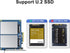 U.2 to PCIe 3.0 Adapter Card, (2) U.2 SFF-8639 PCIe X8 Card for 2.5" U.2 NVMe SSD