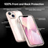TAURI 3 in 1 for iPhone 13 Case Pink, Military-Grade Drop Protection Slim Shockproof Lanyard Case 6.1 inch