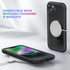 Diaclara Full Body Rugged Case for iPhone 14 Plus, with Built-in Touch Sensitive Anti-Scratch Screen Protector, Black