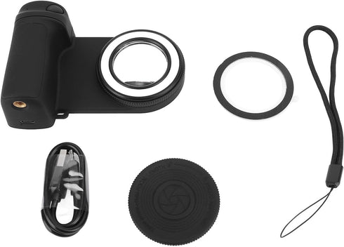 LICAEVEY Smartphone Camera Shutter Grip, Magnetic Phone Camera Grip with Fill Light, Bluetooth Remote Control Phone