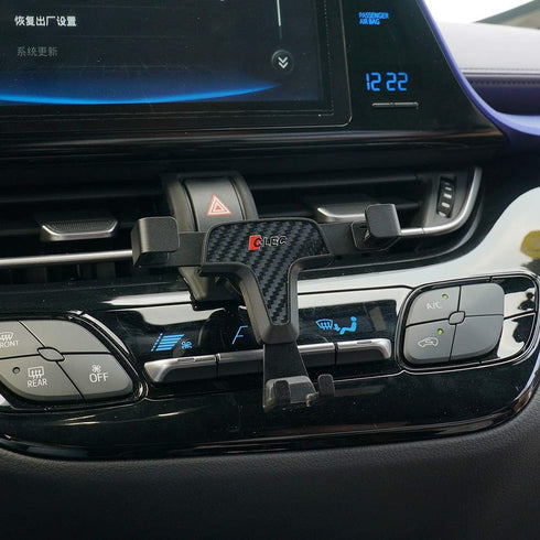 BEERTE Adjustable Phone Holder for Toyota CHR 2017-2024, Carbon Fiber Pattern Air Vent Mount for Smartphones
