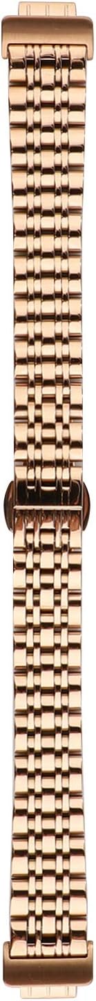 Chofit Metal Bracelet for Fitbit Inspire/Inspire HR/Inspire 2, Stainless Steel Replacement Strap for Women, Rose Gold