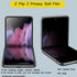3 Pack Privacy Screen Protector for Z Flip 3, Anti-Peep Outside + Inside Screen Protector + Side Protector Film for