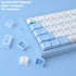 Hyekit 137 Set PBT Keycaps Keys Melody of The Sea Keycap Dye-Sublimation Cute Keycaps XDA Profile for Cherry Gateron MX