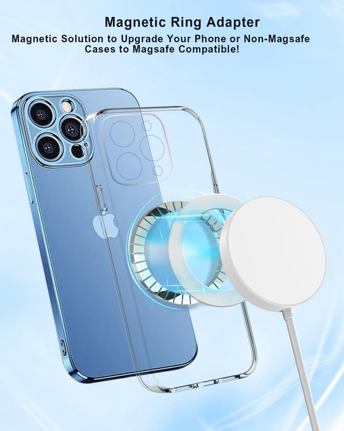 Magnetic Adapter Rings for Kindle Pop Socket Magnetic, Compatible with Magsafe Accessories & Wireless Charging for