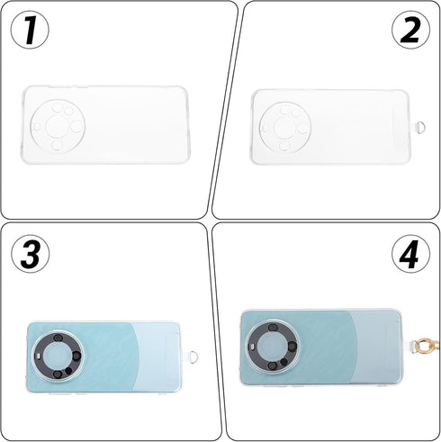 QfwdfcTrenz 2 Pcs Phone Tether Tab Without Adhesive, Cell Phone Tether Tabs Universal Phones Lanyard Tab Cellphone