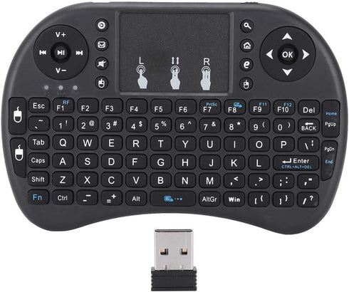 Mini i8 Keyboard with Touchpad for PC, 2.4GHz, 92key, Multimedia Control Keys, Auto Sleep/Wake Function