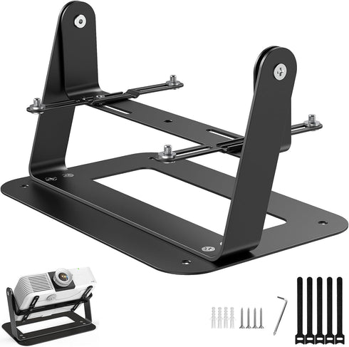 DAWASAPAT Desktop Foldable Stand, Universal Projector Ceiling Mount with Adjustable Plate Arms, Wall