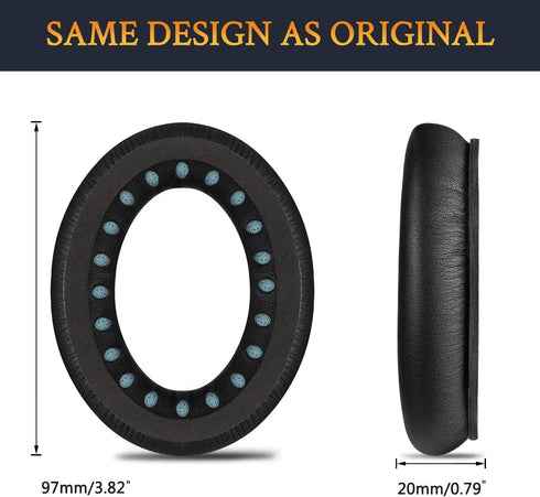 Mizi Professional Ear Pads Cushions Replacement for Bose Quietcomfort 45 Over-Ear Headphones, Black Noise Isolation