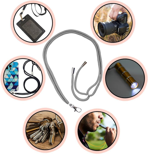 8 Packs Adjustable Cell Phone Lanyards for Around The Neck, Crossbody Phone Strap, Lanyard Phone Holder (8 Colors)