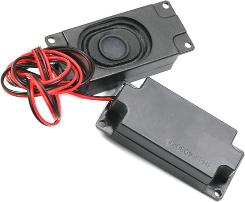 Heyiarbeit 4Ohm 3W Internal Magnet Speaker - 2Pcs Mini Loudspeaker with Wire and 4 Pin Terminal for DIY