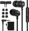 UliX Rider Wired Earbuds, In-Ear Headphones with Microphone, Anti-Tangle Cable, for iPhone, iPad, Samsung
