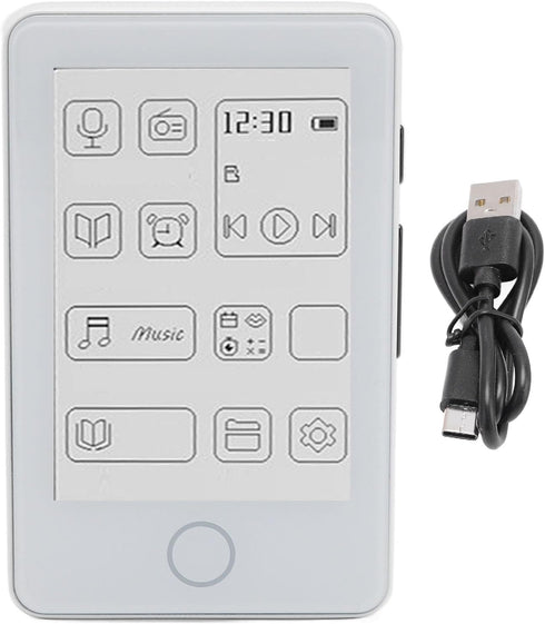 VBESTLIFE 2.7in 2 1 MP3 5.0 Ink Screen eBook Reader, in E Book Reader Player, HiFi Sound Bluetooth Music Player, Type C