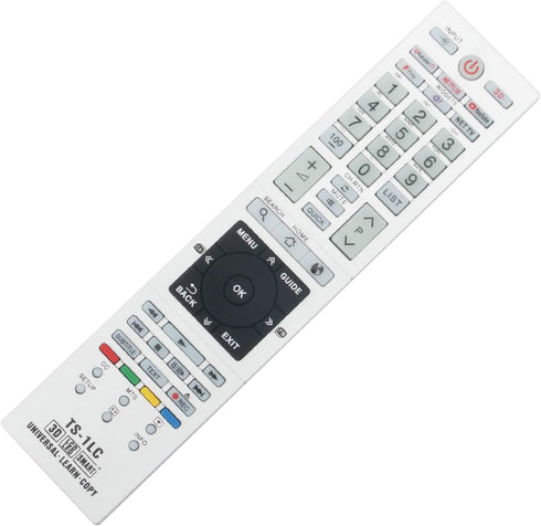 TS-1LC Universal Replacement Remote Control for Toshiba TV Models 19AV615DB, 26AV615DB, 32AV615DB, and More