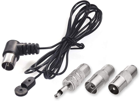 Bingfu 75 Ohm FM Antenna for Pioneer, Onkyo, Yamaha, Marantz, Bose Wave Music System, Indoor Digital HD Radio FM