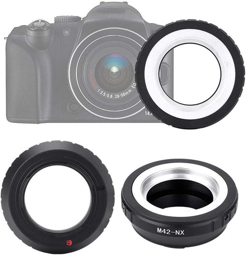 Qiilu M42-NX M42 Thread Lens NX Mount Camera Adapter Ring for Accessory