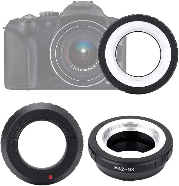 Qiilu M42-NX M42 Thread Lens NX Mount Camera Adapter Ring for Accessory