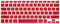 HRH Silicone Keyboard Cover Skin for MacBook Air 13, MacBook Pro 13/15/17, Red Wine, Older USA Layout