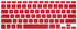HRH Silicone Keyboard Cover Skin for MacBook Air 13, MacBook Pro 13/15/17, Red Wine, Older USA Layout