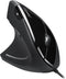 Perixx Perimice-513L Wired Vertical Ergonomic Mouse - 2 DPI, 6 Button Optical Ergo Mouse, Left Handed, Black