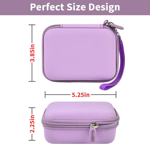 Carrying Case for 2PCS iWALK Portable Charger Power Bank, Compatible with Various Small Charging Battery Packs - Purple