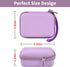 Carrying Case for 2PCS iWALK Portable Charger Power Bank, Compatible with Various Small Charging Battery Packs - Purple