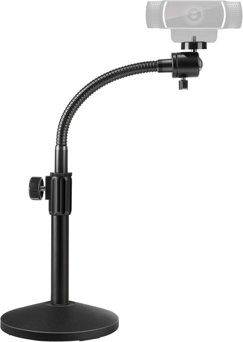 Puroma Webcam Stand - Goose-Neck Mount Stand for Logitech Webcam C922, C930e, C920S, C920, C615 with 1/4" Thread