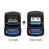 chenyang USB 3.0 Extender Adapter 2 Pack, 180 Degree Angled Male to Female Data Transfer Charging Adapter