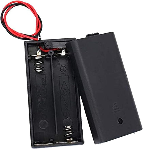 AEDIKO 10pcs 2 2X 1.5V AA Battery Holder with Switch AA Battery Holder Case with Wire AA Battery Holder with ON/Off