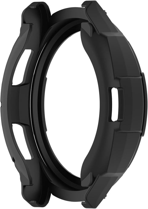 Protective Bumper Cover Case for Samsung Galaxy Watch 6 Classic 43MM 47MM Smartwatch Accessories (47MM, Black&Black)