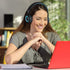 M3 Kids Headphones with Microphone, Lightweight Foldable Adjustable Stereo On-Ear Headphones with Tangle-Free Cord