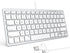 OMOTON Wired Keyboard for Mac, Dual Interface, Comfortable Typing Angle, Stable Connection, Compatible with MacBook,