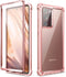 Dexnor for Galaxy Note 20 Ultra Case with Screen Protector, Clear Electroplated Metal 360 Full Body Rugged