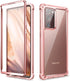 Dexnor for Galaxy Note 20 Ultra Case with Screen Protector, Clear Electroplated Metal 360 Full Body Rugged