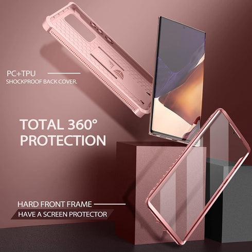 Dexnor for Samsung Galaxy Note 20 Ultra 5G Case, Heavy Duty Military Grade Protection with Kickstand
