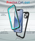 Waterproof Shockproof Case for iPhone 13, Full-Body Sturdy Cover with Camera Lens Protector and Built-in Screen