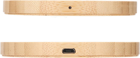 Wireless Charger Pad, Bamboo Wood 10W Fast Charging Station for Cell Phones, Compatible with S8, S8 Plus, S7, S7 Edge,