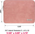 RAINYEAR 13 Inch Laptop Sleeve, PU Suede Leather Case Water Resistant Cover for 2021 2022 MacBook 13.6" M2 A2681, Coral