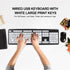Luqeeg Large Print Computer Keyboard, USB Wired 104 Keys Black White High Contrast Keyboard for Low Vision Users