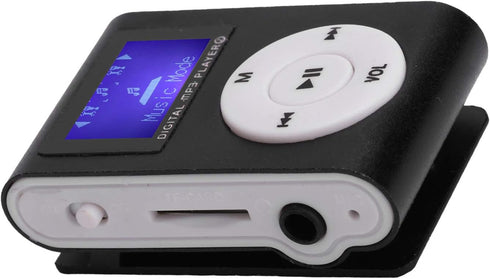 Faceuer MP3 MP3 Player, Portable Mini Music Player BackClip LCD Screen Music Player for Walking Running