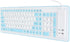 Sanpyl USB Wired Keyboard, 103 Keys Foldable Silicone Keyboard, Waterproof Mute Roll Up for PC Laptop (Blue)