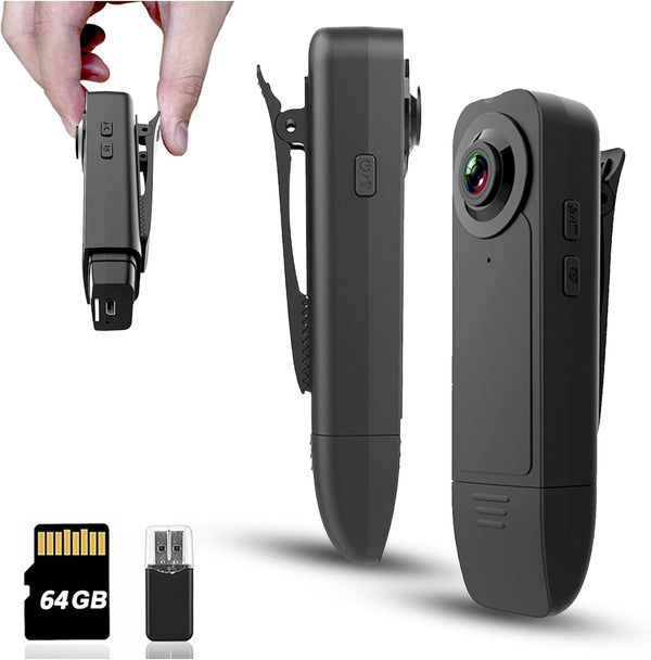 AviaryEye Mini Body Camera with Audio & Video Recording - Small POV Cam