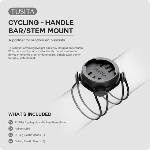 TUSITA Stem Mount Compatible with Wahoo Elemnt Bike Computer, 2-Pack